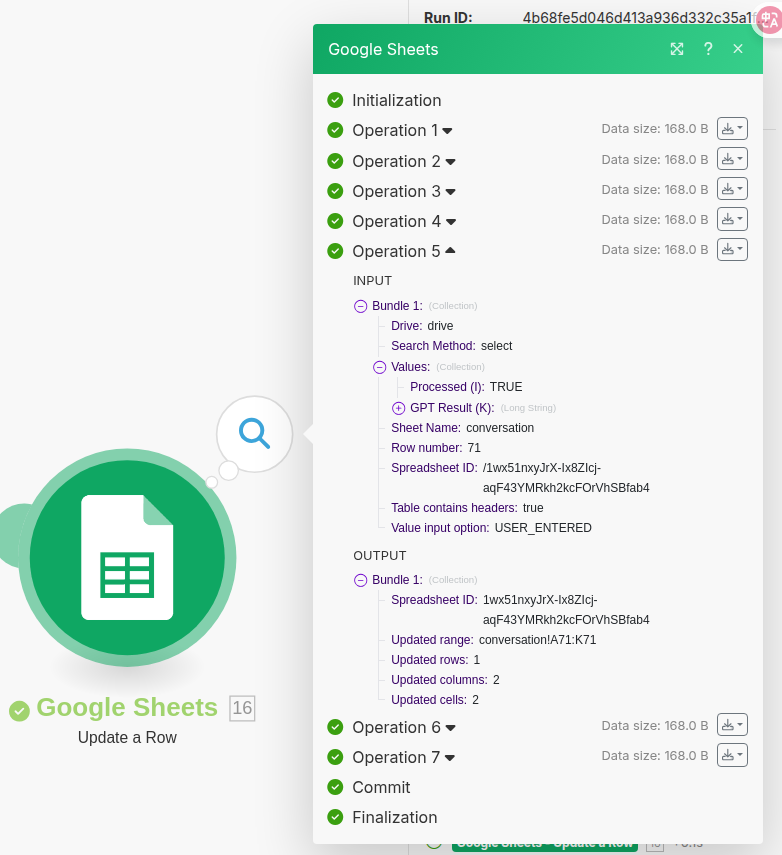 Example testing of the email writing scenario