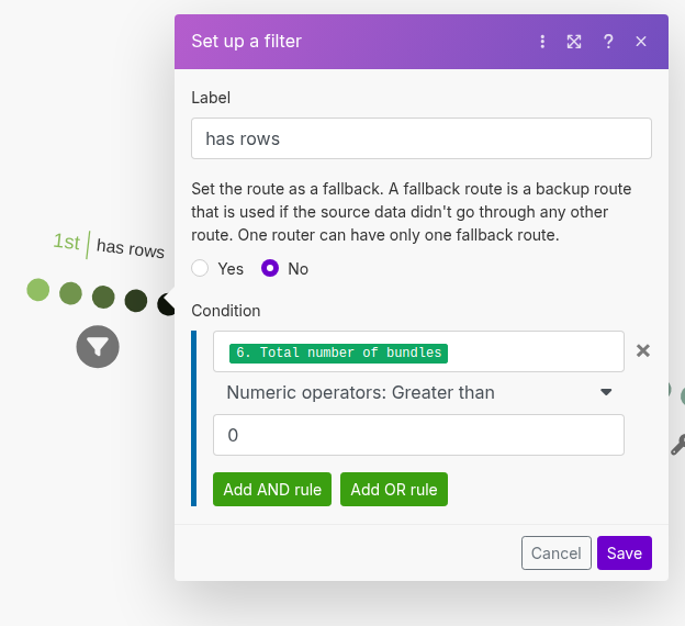 Filter for unprocessed conversations