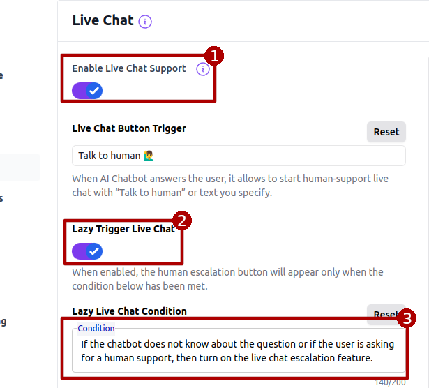 Lazy Live Chat Triggering