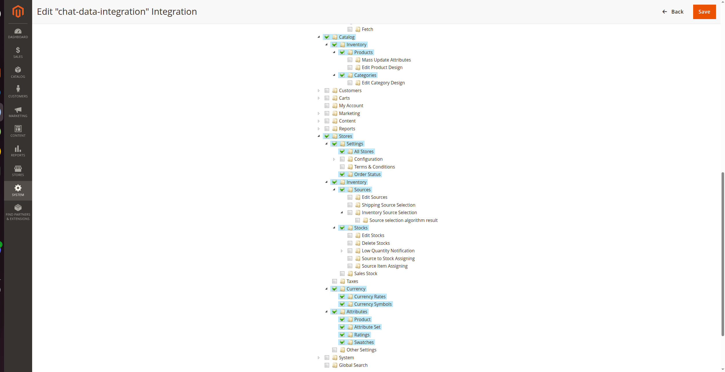 Create Integration Permissions