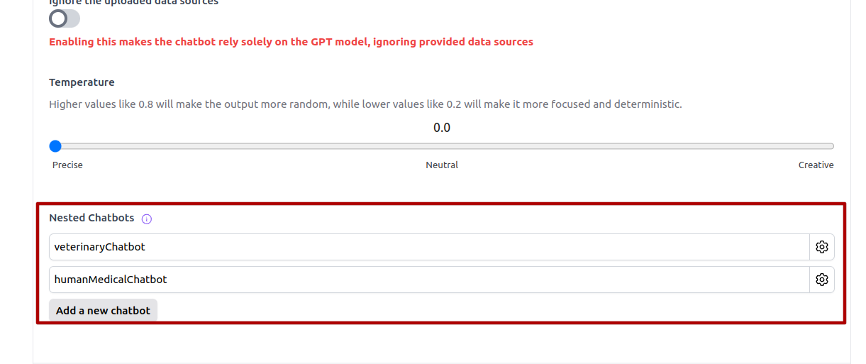 Nested Chatbots Config