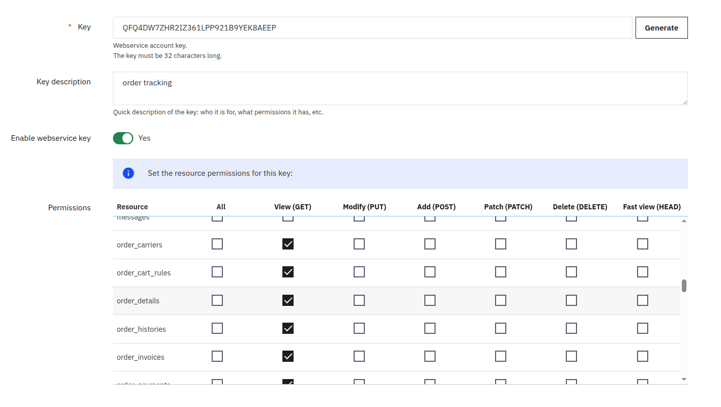 Prestashop Order Tracking Permissions
