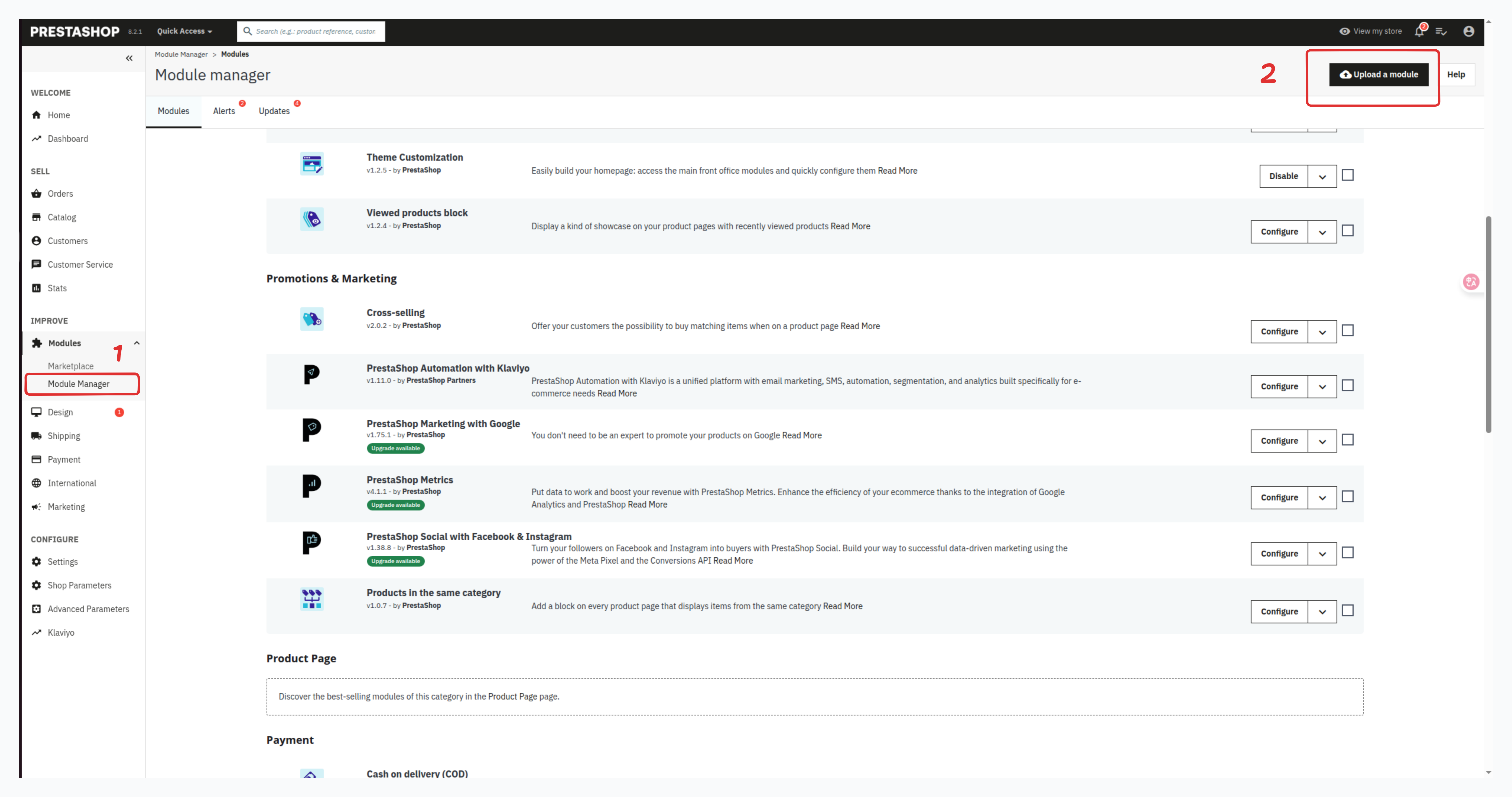 Prestashop Webhook Module Uploading