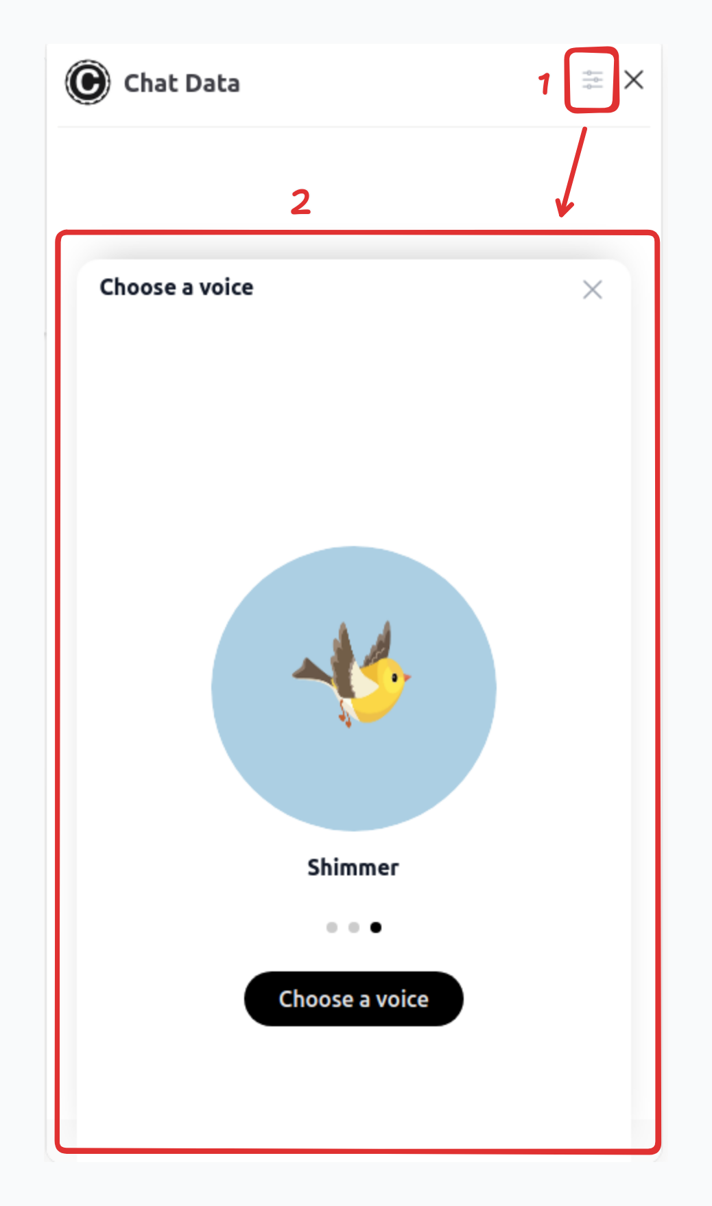 Realtime Voice Selection Overlay