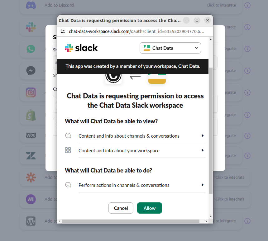 Slack Integration