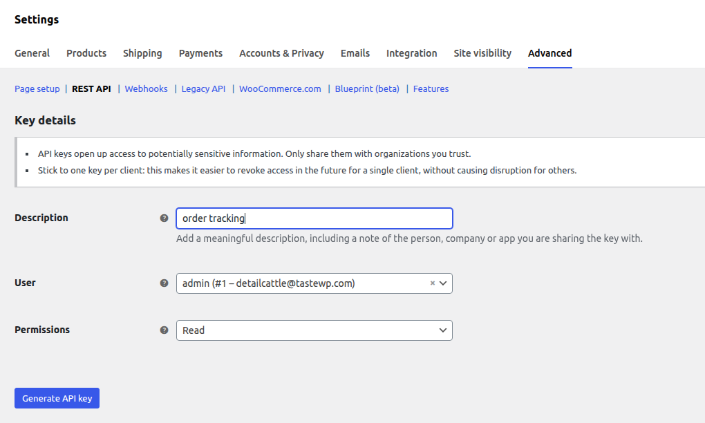 Woocommerce Order Tracking With Read Permissions